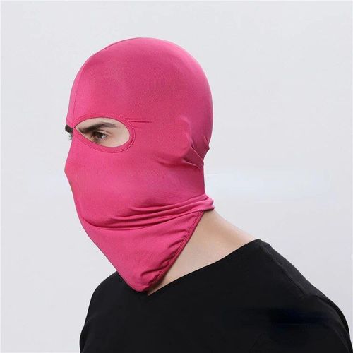 Masque De Moto Coupe-Vent,Couverture Complète Du Visage,Cagoule À Deux Trous,Équipement De Sauna,Masque De Cyclisme,Protection Solaire Extérieure,Doublure De Casque