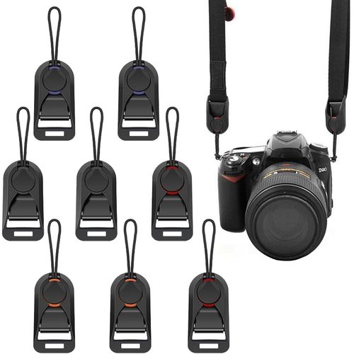 8 Pièces Adaptateur de Courroie D'appareil Photo, Boucle de Sangle D'appareil Photo Universel, Connecteur de Sangle L'appareil Photo Durable Dégagement Rapide pour DSLR Et Numériques