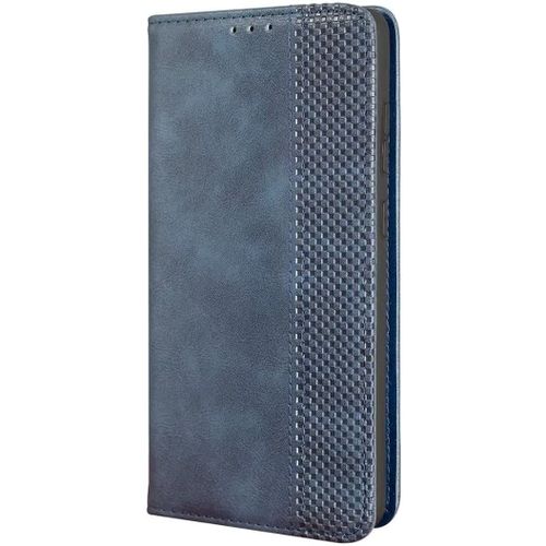 Pour Coque Xiaomi 13, Premium Pu + Tpu Flip Case Cover, Carte Fente Stand Fonction, Bleu