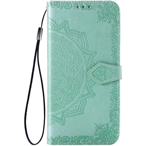 Pour Coque Xiaomi 13, Premium Pu Motif En Relief, Vert