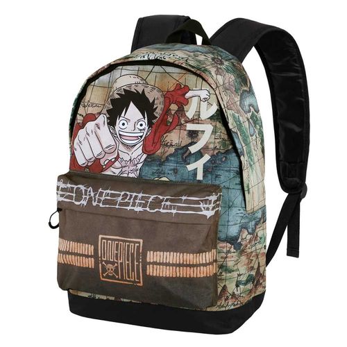 One Piece Map Sac à dos HS FAN 2.0, Brun