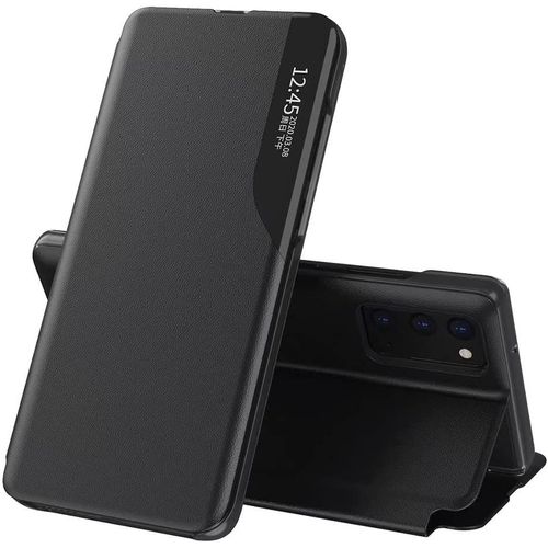 Coque Oppo Find X5, Prime Case Cover Clear Miroir Afficher Fen¿ºtre Pliable Fonction Stand, Noir