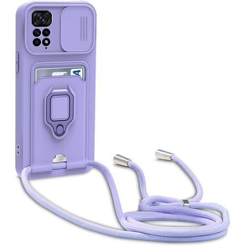 Coque Xiaomi Redmi Note 11/Redmi Note 11s, Collier Pour Colliers De Cellulaire, Cover De La Case-Pourpre