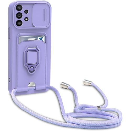 Coque Samsung Galaxy A52 (4g/5g) / A52s 5g, Collier Pour Colliers De Cellulaire, Cover De La Case-Pourpre