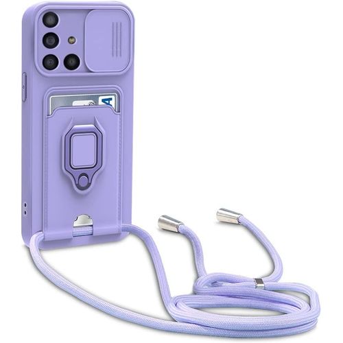 Coque Samsung Galaxy A71 4g, Collier Pour Colliers De Cellulaire, Cover De La Case-Pourpre