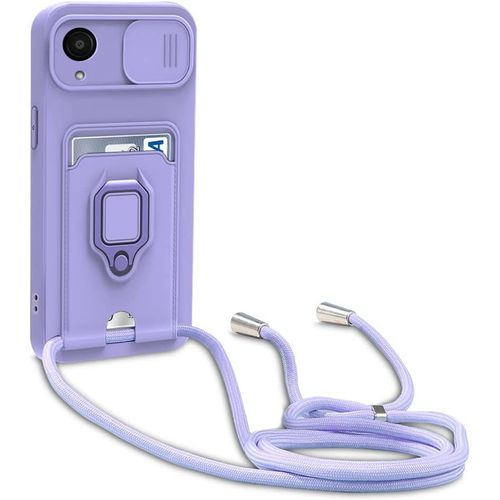 Coque Samsung Galaxy A04 Core, Collier Pour Colliers De Cellulaire, Cover De La Case-Pourpre