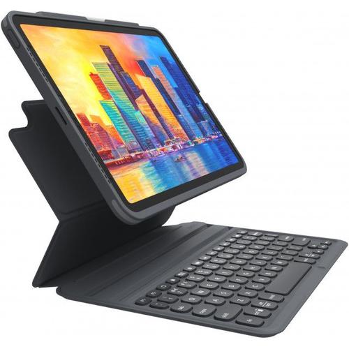 ZAGG Pro Keys - Clavier et étui - rétro-éclairé - Bluetooth - AZERTY - Français - noir/gris clavier, noir/gris étui - pour Apple 10.9-inch iPad Air (4ème génération, 5ème génération)