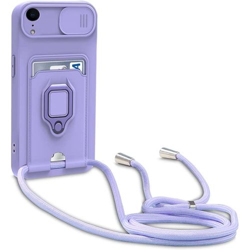 Coque Iphone Xr, Collier Pour Colliers De Cellulaire, Cover De La Case-Pourpre