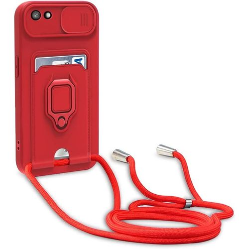 Coque Huawei Y5 2018/Honor 7s, Collier Pour Colliers De Cellulaire, Cover De La Case-Rouge