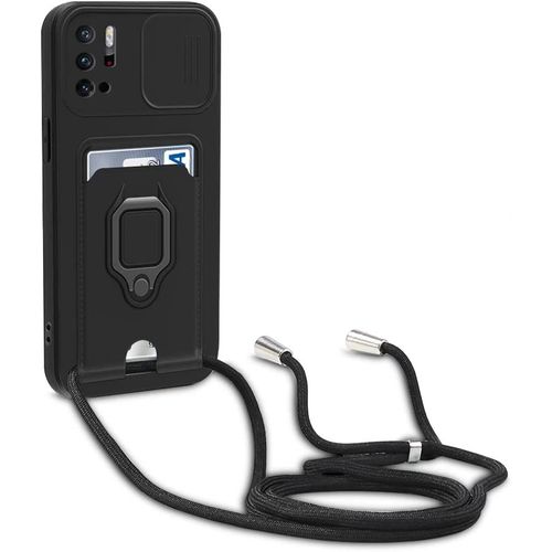 Coque Xiaomi Redmi Note 10 5g/Poco M3 Pro 5g, Collier Pour Colliers De Cellulaire, Cover De La Case-Noir
