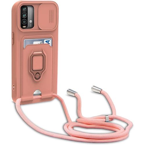 Coque Xiaomi Poco M3/Redmi Note 9 4g/Redmi 9t, Collier Pour Colliers De Cellulaire, Cover De La Case-Pink