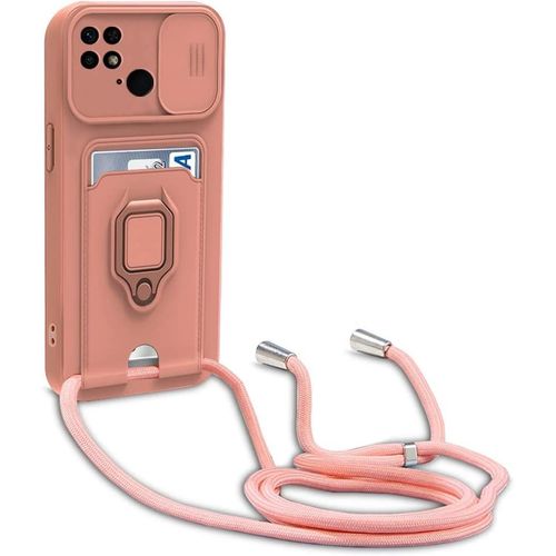 Coque Xiaomi Redmi 10c, Collier Pour Colliers De Cellulaire, Cover De La Case-Pink