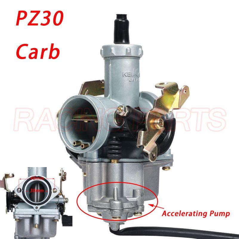 Carburateur PZ30, 30mm, pompe d'accélération, accessoires de