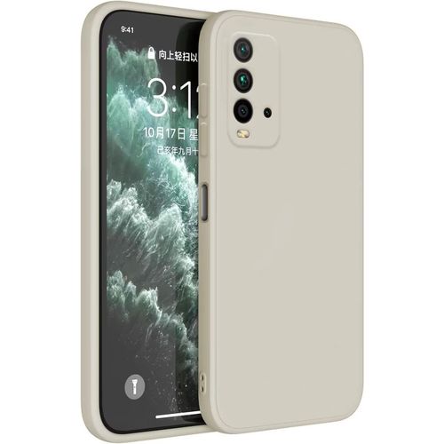 Coque Pour Xiaomi Redmi 9t 6.53"" Housse, Protecteur De Peau En Tpu - Blanc Antique