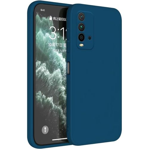 Coque Pour Xiaomi Redmi 9t 6.53"" Housse, Protecteur De Peau En Tpu - Bleu Saphir