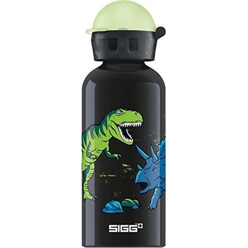 Sigg Glow In The Dark Dinosaurs Gourde Noir 0,4 L