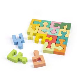 Generic Puzzle en bois coloré, jeu de Puzzle, jouets éducatifs