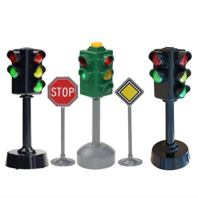 TOYANDONA Mini lampe de signalisation - Jouet de signalisation de route -  Jouet - Mini panneau de signalisation - Jouet pour