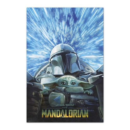 Star Wars - The Mandalorian - Hyperspace - Affiche Roulée - Envoi En Tube - Taille : 61x91,5cm