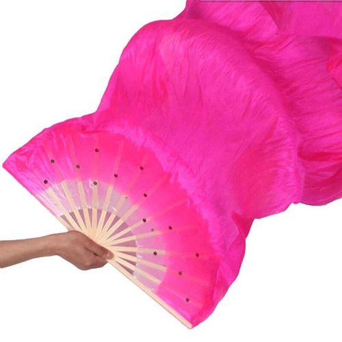 Eventail De Danse Durable En Soie,5 Couleurs,Main Droite,Avec Rivet Fixe,Fournitures Spéciales Pour Danseuses