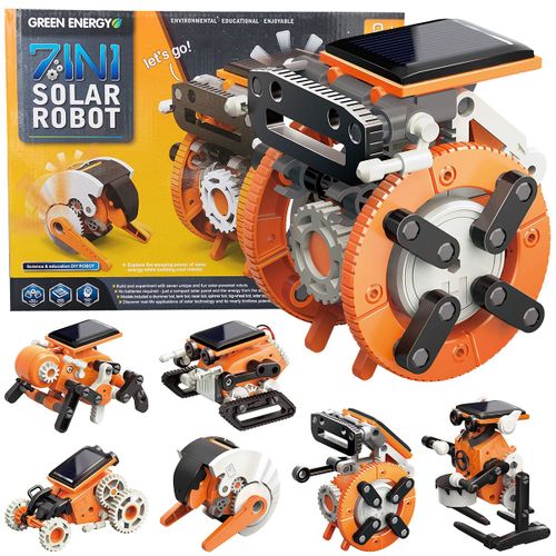 7-En-1 À Énergie Solaire Robot Jouet Éducation Robot Solaire Jouets Solaire Alimenté Par Le Soleil Bricolage Tige Projets Pour Les Enfants Âgés De 8-12