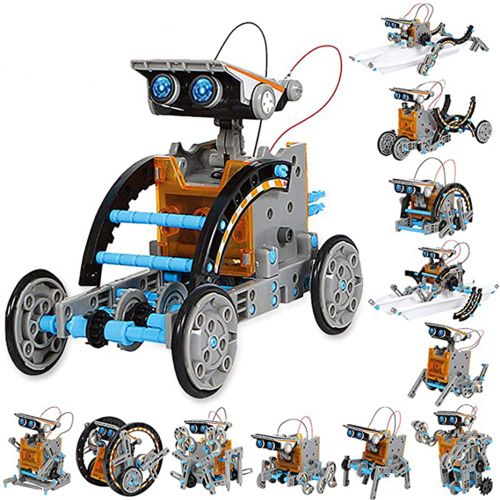Robot Solaire 12 En 1, Bricolage, Expérience Scientifique, Kit De Jouet Assemblé, Stem Apprentissage, Jouet Éducatif, Cadeau Créatif Pour Enfants