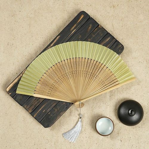 Éventail pliant de style japonais rétro,classique,tige en bois,tenu dans la main,femme Tessel,fête,danse,cadeau,décoration d'intérieur