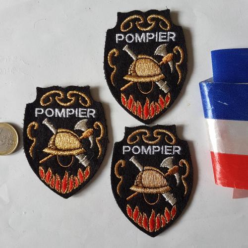 Lot Écussons Sapeurs Pompiers Insignes Collection