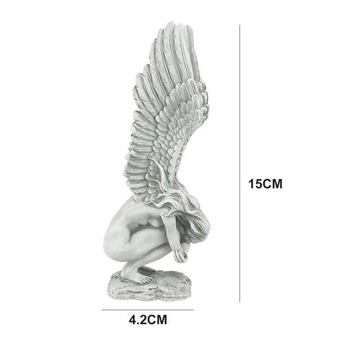 Statue D'Ange En Résine, Micro Figurines De Paysage, Ornement De Jardin, Décoration D'Extérieur Pour La Maison