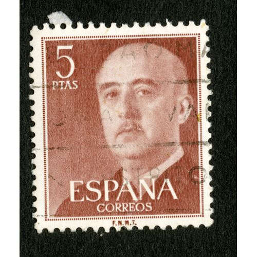 Timbre Oblitéré Espana, 5 Ptas, Correos