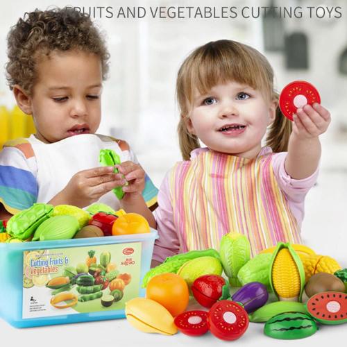Jouet de Simulation de cuisine en bois jeu classique Montessori jouet  éducatif pour enfants, cadeau pour enfants, coupe de fruits et légumes