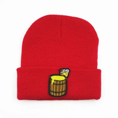 Chapeau Tricoté Épais En Coton Avec Broderie Abeille Miel,Casquette Chaude Pour L'hiver,Bonnet Pour Hommes Et Femmes,329