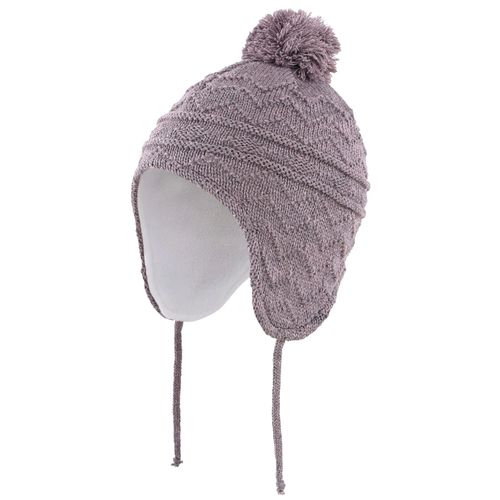 Connectyle-Bonnet D'hiver Doublé Avec Pompon Pour Bébé Garçon Et Fille,Chapeau Avec Oreillette,Couvre-Chef,Sourire
