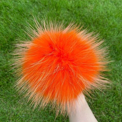 Pompons En Fourrure De Raton Laveur Group Pour Sacs,Bonnet,Chapeaux,Torche,,Document Naturel,13 Cm,15 Cm