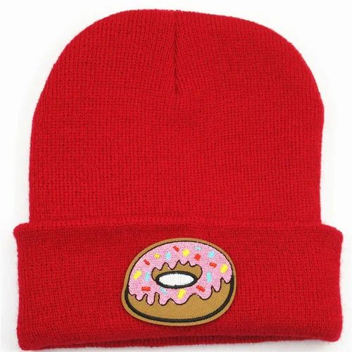Chapeau Tricoté Épais En Coton Brodé Pour Homme Et Femme,Bonnet Chaud,Skullies,Collection Hiver 146