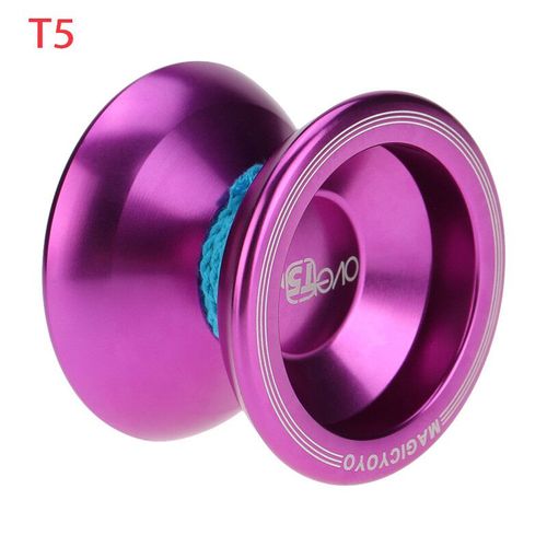 Magic Yoyo-Yo-Yo Professionnel En Alliage D'aluminium Pour Enfants,Yo-Yo V3,Yoéquilibre,Ne Répond Pas Ou Ne Réagit Pas,Poussette,Jouets Pour Garçons - Type T5-Purple