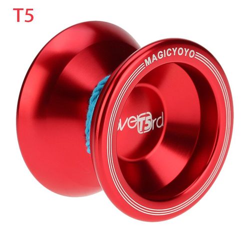 Magic Yoyo-Yo-Yo Professionnel En Alliage D'aluminium Pour Enfants,Yo-Yo V3,Yoéquilibre,Ne Répond Pas Ou Ne Réagit Pas,Poussette,Jouets Pour Garçons - Type T5-Red