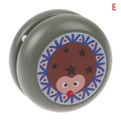 Yo-Yo En Bois Avec College D'animaux Mignons Pour Enfants,Jouets Créatifs Pour Le Plaisir,Théâtre Renard,Sn64.Toys - Type E #A