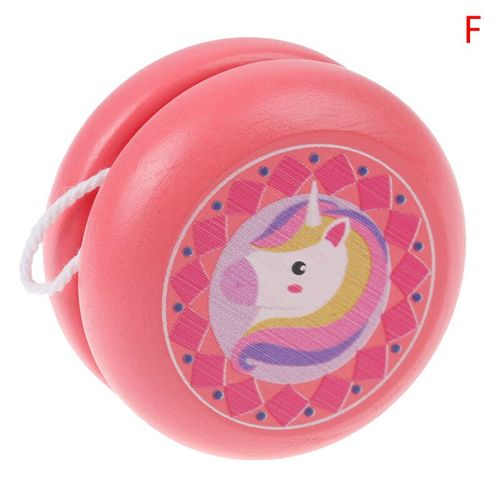 Yo-Yo En Bois Avec College D'animaux Mignons Pour Enfants,Jouets Créatifs Pour Le Plaisir,Théâtre Renard,Sn64.Toys - Type F #A