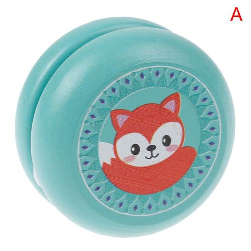 Yo-Yo En Bois Avec College D'animaux Mignons Pour Enfants,Jouets Créatifs Pour Le Plaisir,Théâtre Renard,Sn64.Toys - Type A #A