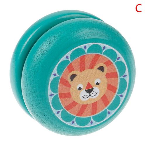 Yo-Yo En Bois Avec College D'animaux Mignons Pour Enfants,Jouets Créatifs Pour Le Plaisir,Théâtre Renard,Sn64.Toys - Type C #B