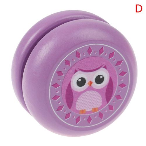 Yo-Yo En Bois Avec College D'animaux Mignons Pour Enfants,Jouets Créatifs Pour Le Plaisir,Théâtre Renard,Sn64.Toys - Type D #B