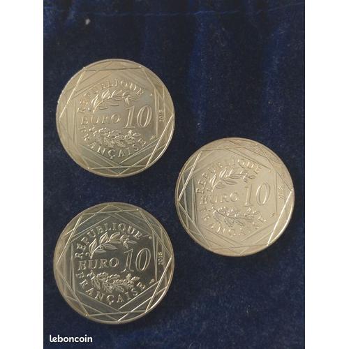 Trio De Pièces De Collection 10 Euro Argent Monnaie De Paris Fdc 2018 "Mickey" Numismatique Rare