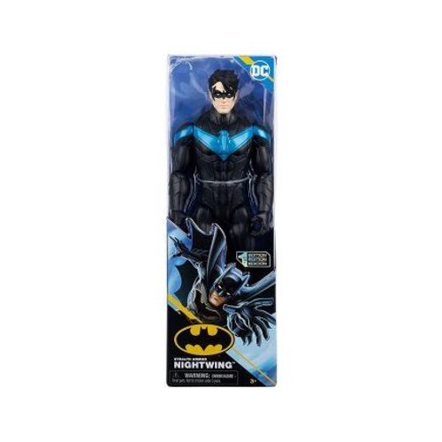 Figurine Nightwing 30 Cm Costume Noir Et Bleu Articulée - Dc Collection Batman - Set Personnage 30cm Super Heros + 1 Carte Tigre