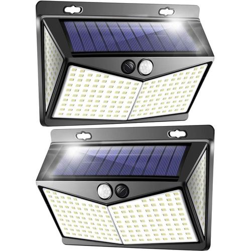 Lampe Solar Extérieure - Détecteur de Mouvement - 120 LED - Capteur  Extérieur & Jardin