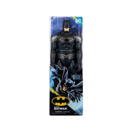 Figurine Batman Costume Combat Noir 30 Cm - Super Heros - Personnage 30cm Articulé Marvel - Set Jouet Dc + 1 Carte Tigre