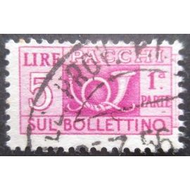 Italie Colis Postaux N°58 Filigrane A Partie Gauche Oblitéré