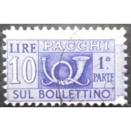 Italie Colis Postaux N°59 Filigrane A Partie Gauche Oblitéré