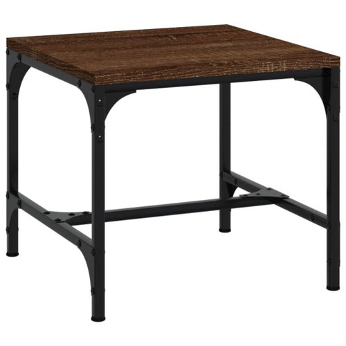 Vidaxl Table D'appoint Chêne Marron 40x40x35 Cm Bois D'ingénierie