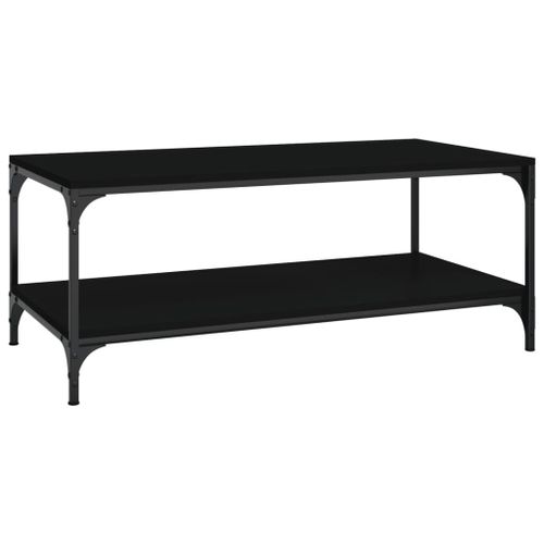 Vidaxl Table Basse Noir 100x50x40 Cm Bois D'ingénierie